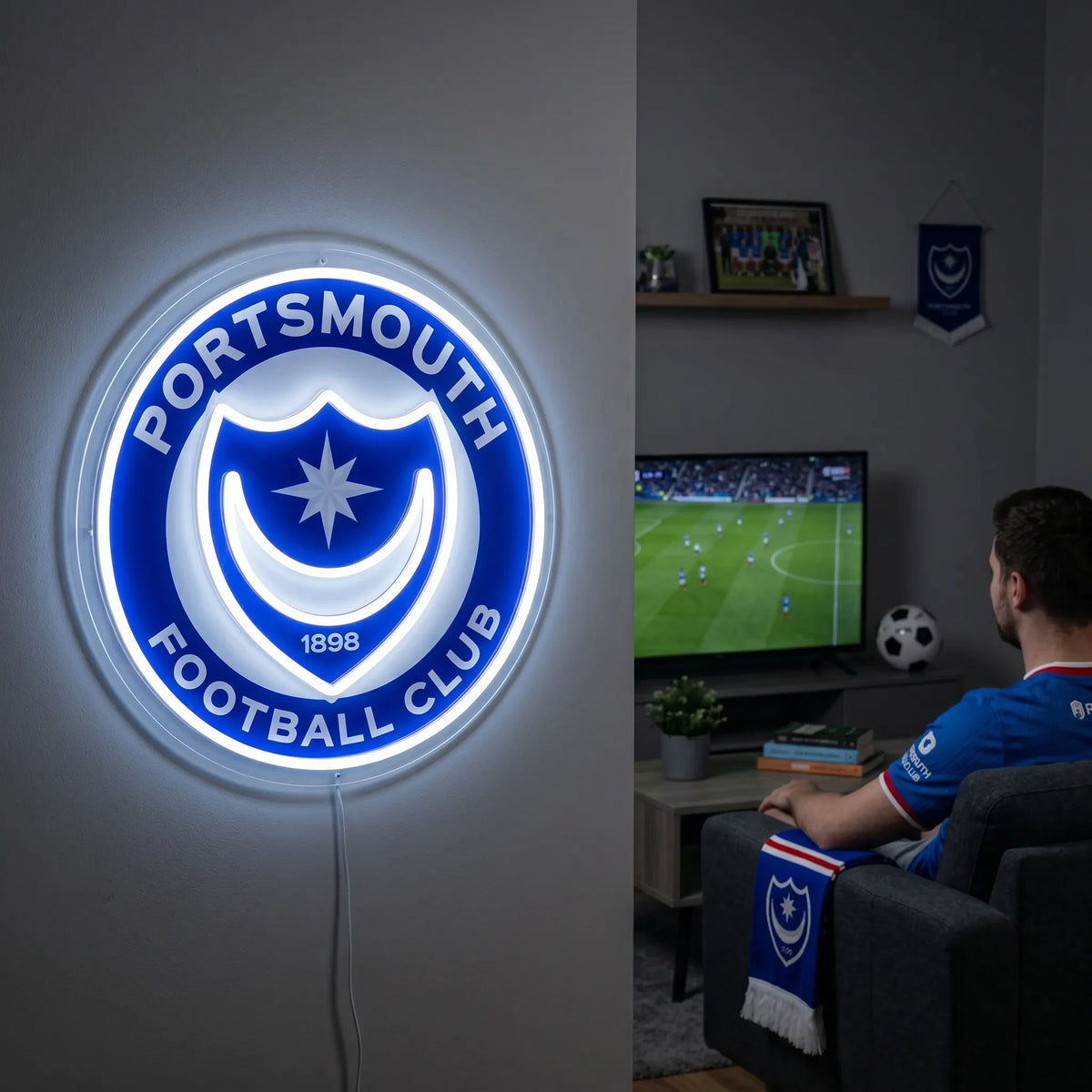 Portsmouth FC LED Neon Sign