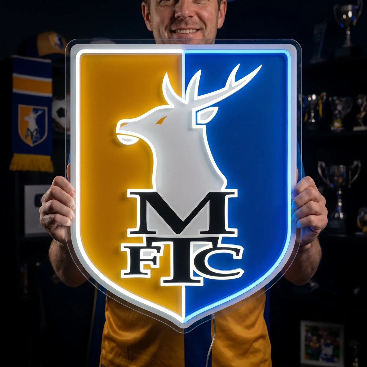 Mansfield Town FC MTFC LED Neon Sign