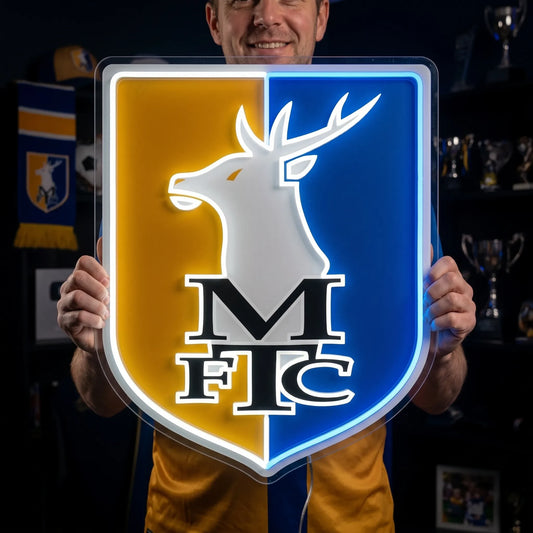 Mansfield Town FC MTFC LED Neon Sign