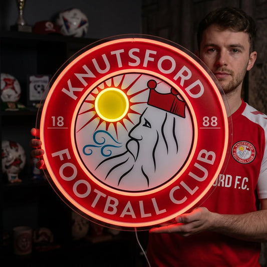 Knutsford FC Football Club Crest LED Neon Sign