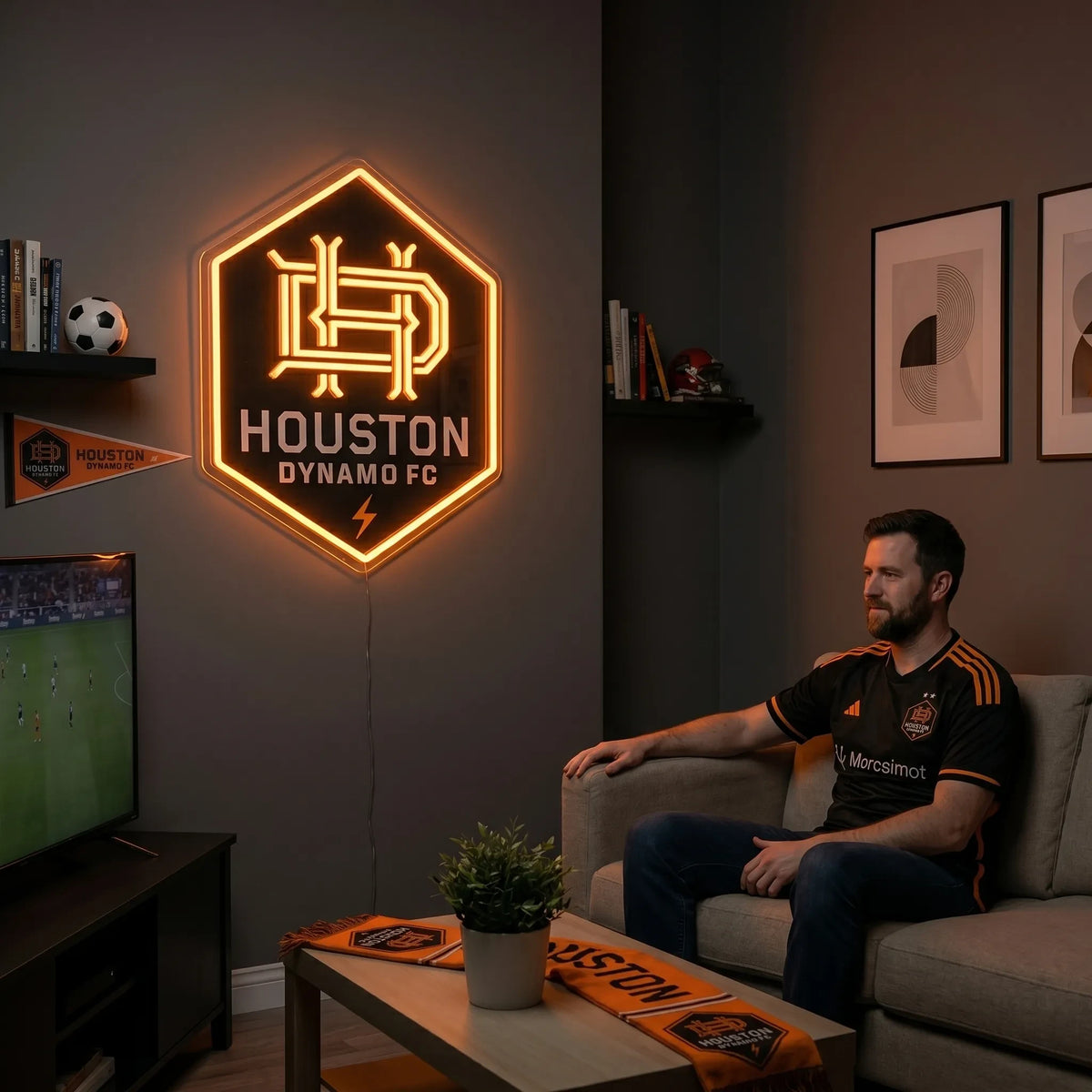 Houston Dynamo FC MLS LED Neon Sign