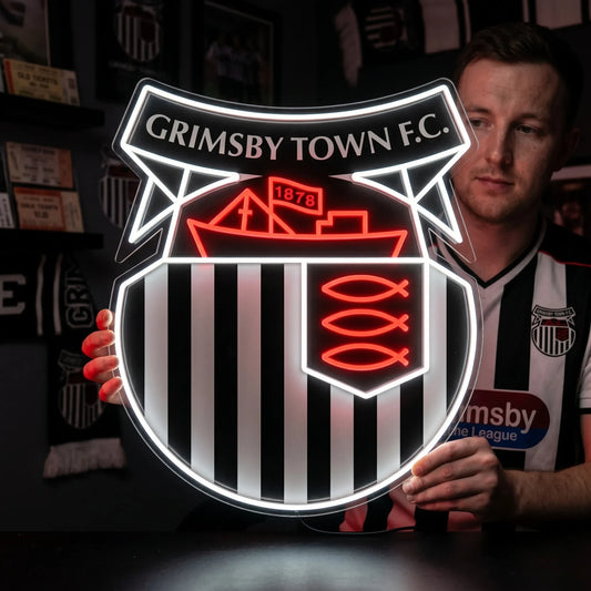 Grimsby Town FC Football Club Crest LED Neon Sign