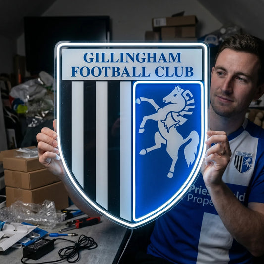 Gillingham FC Football Club Crest LED Neon Sign
