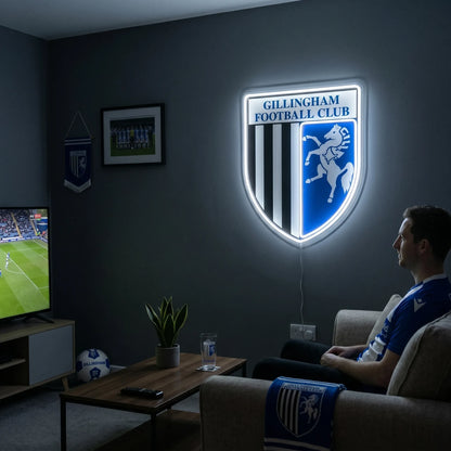 Gillingham FC Football Club Crest LED Neon Sign