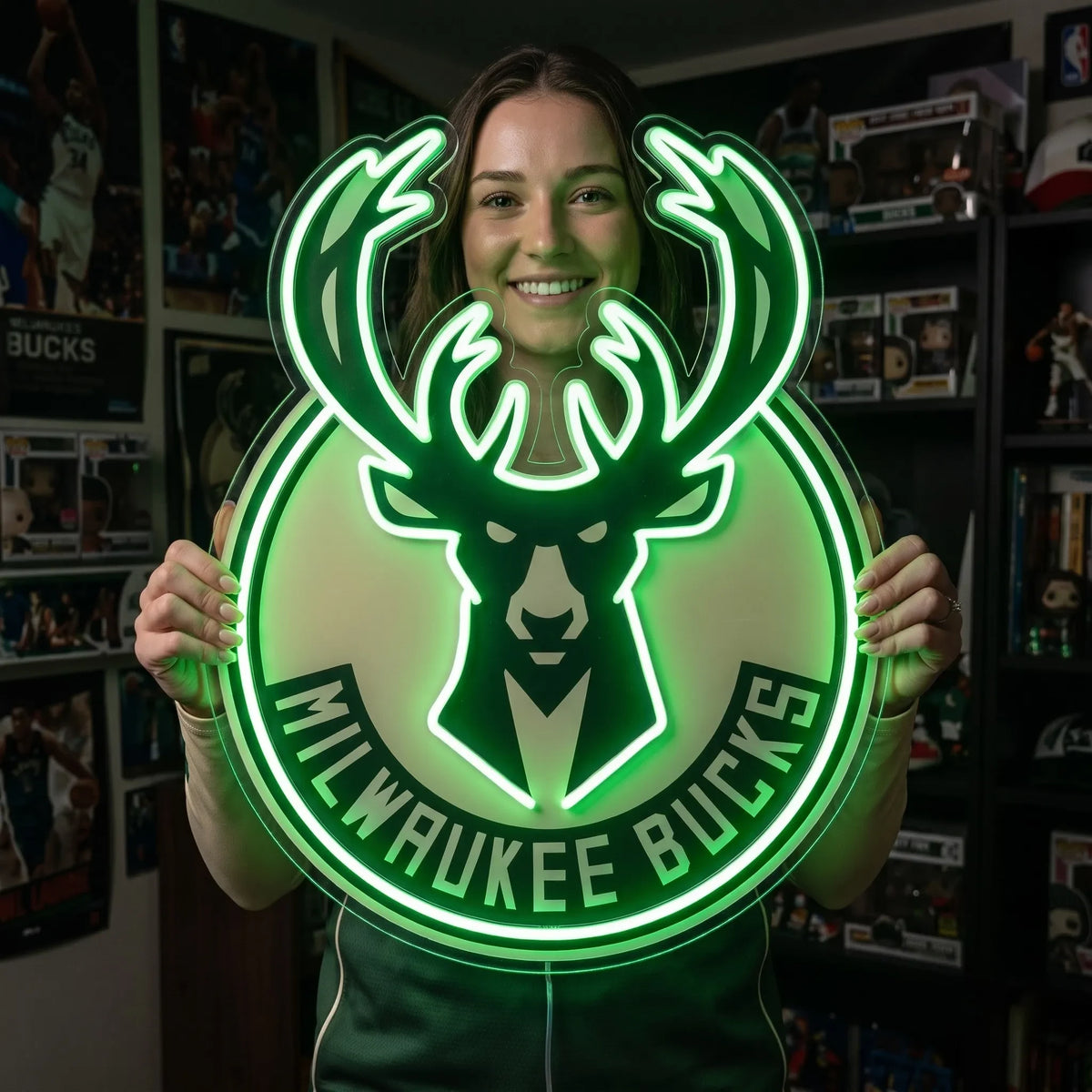 Milwaukee Bucks LED Neon Sign