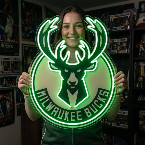 Milwaukee Bucks LED Neon Sign