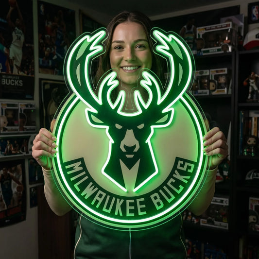 Milwaukee Bucks LED Neon Sign