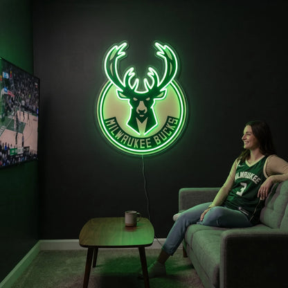 Milwaukee Bucks LED Neon Sign