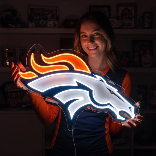 Denver Broncos LED Neon Sign
