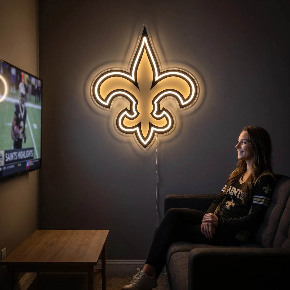 New Orleans Saints LED Neon Sign