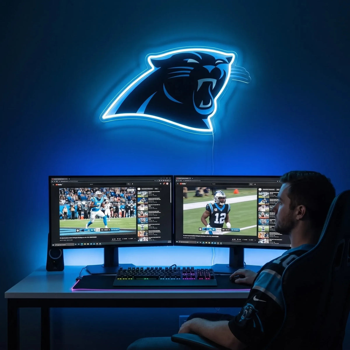 Carolina Panthers LED Neon Sign