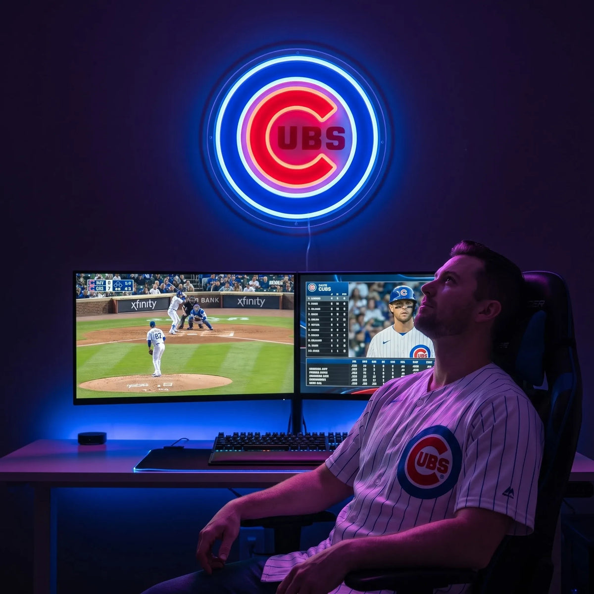 Chicago Cubs LED Neon Sign