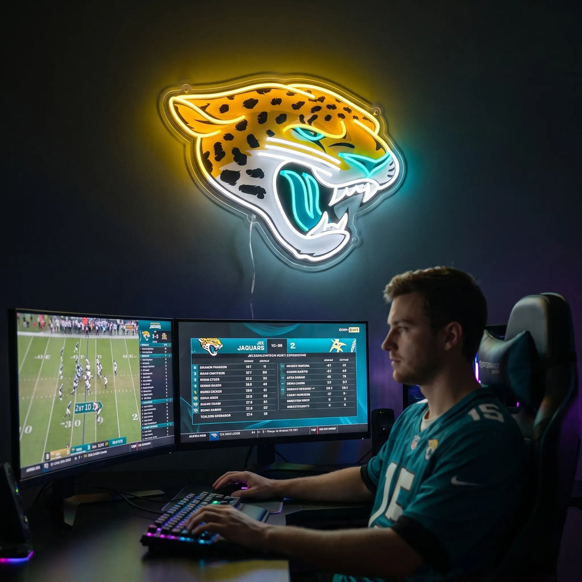 Jacksonville Jaguars LED Neon Sign