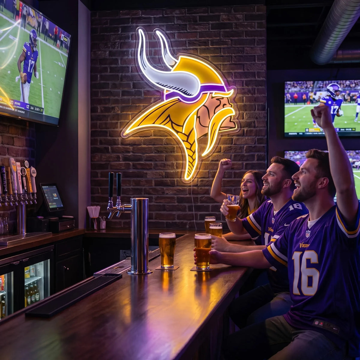 Minnesota Vikings LED Neon Sign