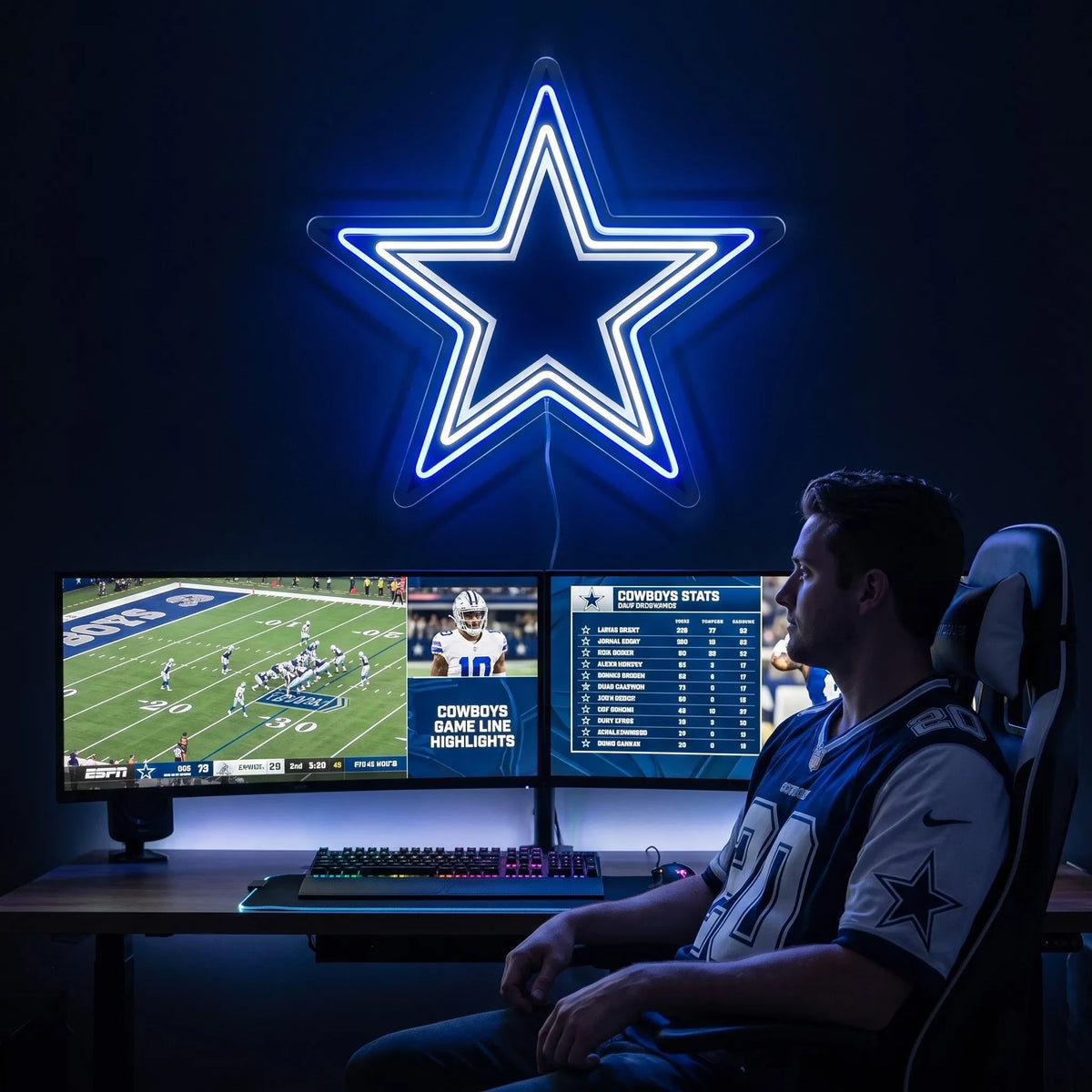 Dallas Cowboys LED Neon Sign