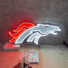 Denver Broncos LED Neon Sign