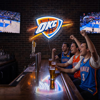 Oklahoma City Thunder LED Neon Sign