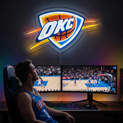 Oklahoma City Thunder LED Neon Sign