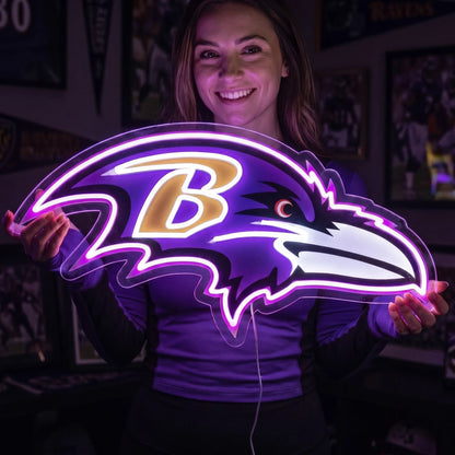 Baltimore Ravens LED Neon Sign